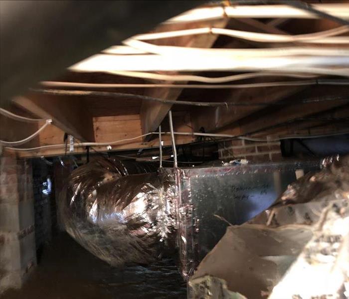 mold ducts in crawlspace